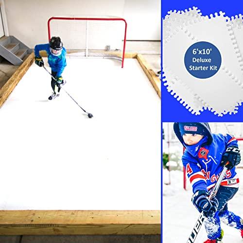 【即購入⭕️】 Skate Anytime - ホッケー用合成氷 - スケート可能な人工アイスタイル - 裏庭アイスリンク - スターターキット 並行輸入 【MYK1345231215】(46913円)