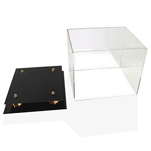 Katai - クリスタルクリアハットディスプレイケース - UV耐性アクリルキャップホルダースタンド 野球、フットボール、スナップバッ 並行輸入 当社の帽子 ディスプレイ ケースは 7インチ