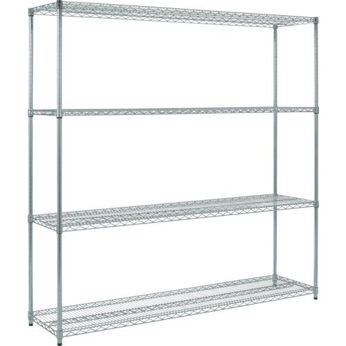ＴＲＵＳＣＯ　ステンレス製メッシュラック　Ｈ１８３８ＸＷ６０５ＸＤ３０５　４段