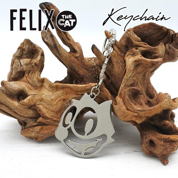 メタル クローム キーホルダー キーチェーン FELIX FACE キーリング