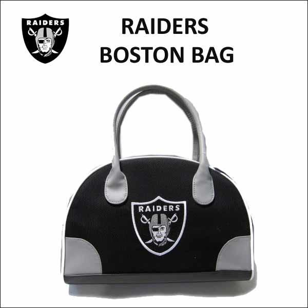 レイダース ボストンバッグ ブラック ロゴ おしゃれ レディース プレゼント バッグ バック NFL RAIDERS ハンドバック アメフト ローライダー アメリカ 雑貨