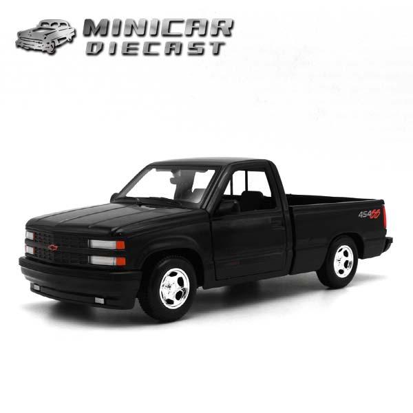 1/24 箱入り ミニカー 1993 CHEVROLET 454 SS PICKUP ブラック C 1500