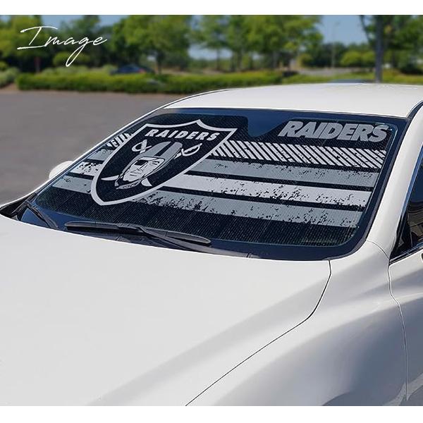 レイダース サンシェード 日よけ NFL RAIDERS カーアクセサリー 車 車