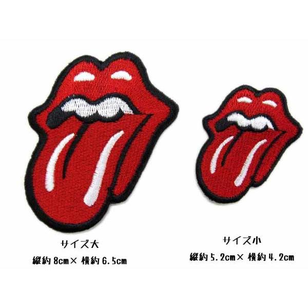 The Rolling Stones ワッペン 刺繍 アイロン 小 ザ・ローリング