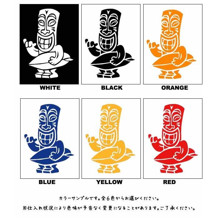 ステッカー ティキサーフ 全6色 ホワイト ブラック オレンジ ブルー