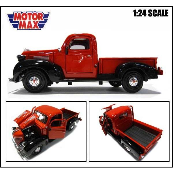 1/24 箱入り ミニカー 1941 Plymouth PICKUP レッド ブラック 1941年