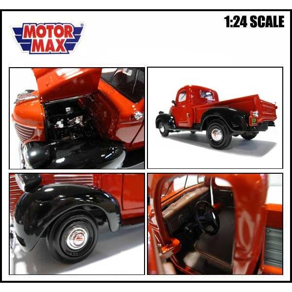 1/24 箱入り ミニカー 1941 Plymouth PICKUP レッド ブラック 1941年