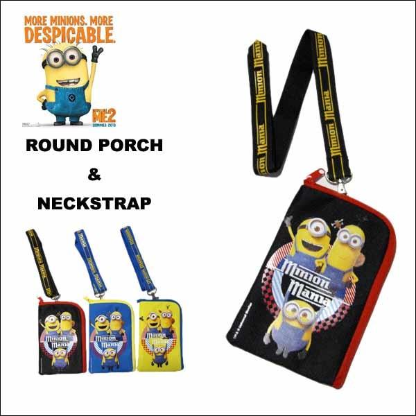 9周年記念イベントが ミニオン 01 ラウンドポーチ ネックストラップ 全3色 Minion ネコポス発送可能 Quran Unv Edu Sd