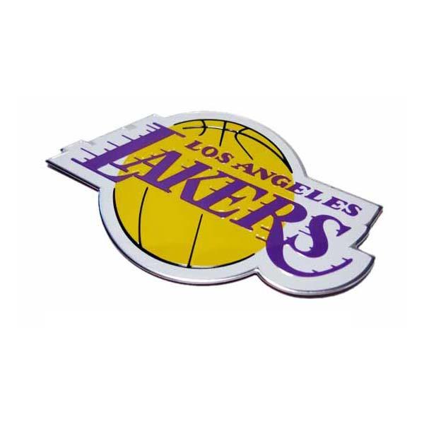 レイカーズ ロゴ エンブレム アルミ製 NBA LOS ANGELES LAKERS