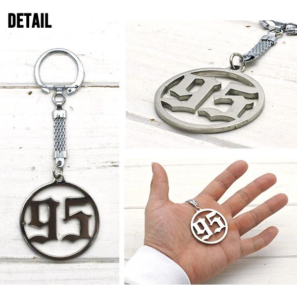 メタル クローム キーホルダー 1995 95 ロゴ キーチェーン キー