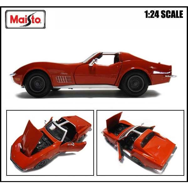 ミニカー 1 24 箱入り 1970 Corvette レッド 70年 シボレー コルベット スティングレイ アメ車 アメリカ雑貨とミニカーのアイカム 通販 Yahoo ショッピング