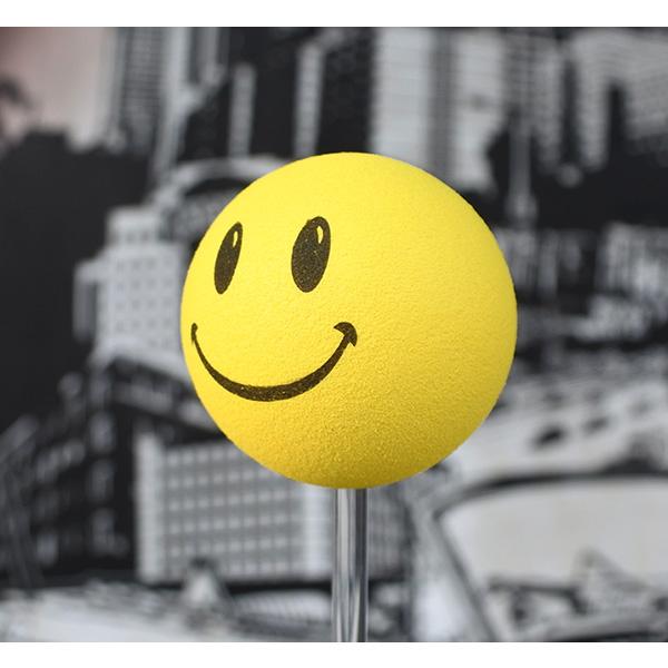 アンテナトップ スマイル イエロー アンテナトッパー アンテナボール