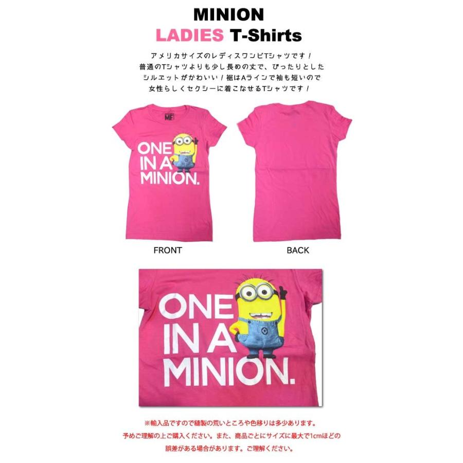 ミニオングッズ レディースワンピtシャツ ピンク One In A Minion S M L ミニオンズ 女性用 アメリカ雑貨とミニカーのアイカム 通販 Yahoo ショッピング