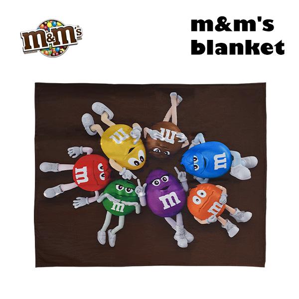 m&m's ブランケット エムアンドエムズ フリース 毛布 シングル