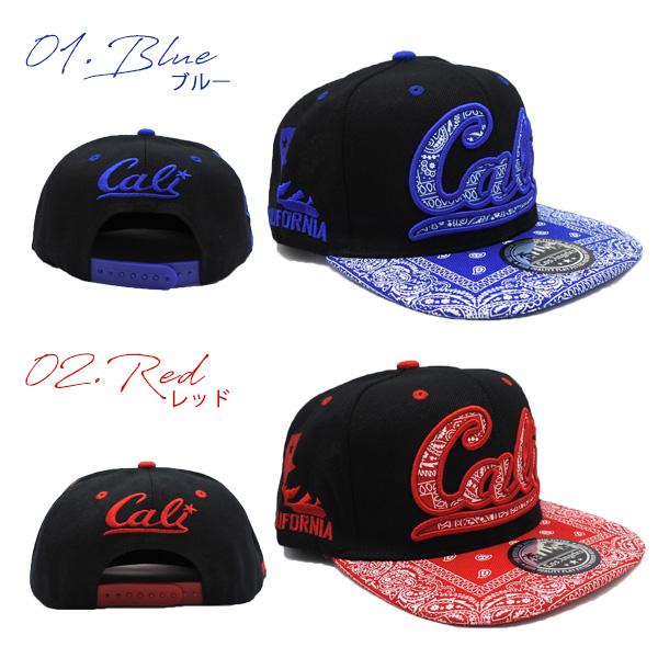 キャップ メンズ レディース #68 CALI ロゴ ペイズリー 刺繍 帽子 全5