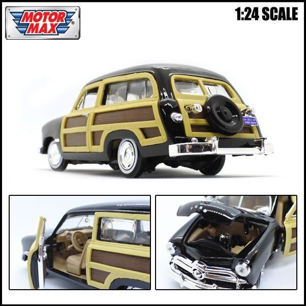 1/24 箱入り ミニカー 1949 FORD WOODY WAGON ブラック 1949年 1/24 箱入り ミニカー 1949 FORD WOODY WAGON ブラック 1949年
