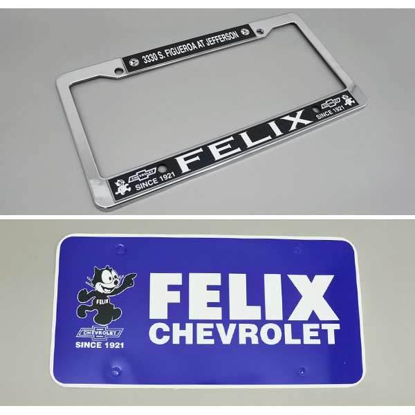 フィリックス シボレー ナンバーフレーム プレート付き ブルー US