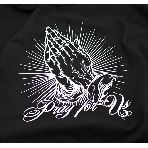 パーカー メンズ 長袖 フーディー HOODIE MARIA マリア様 ブラック