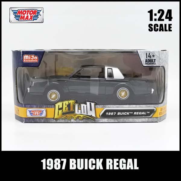 1/24 箱入り ミニカー 1987 BUICK REGAL GET LOW ブラック 1/24 箱入り ミニカー 1987 BUICK REGAL GET LOW ブラック