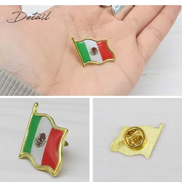 71％以上節約メキシコ国旗 ピンバッジ ピンズ 雑貨 PINS MEXICO