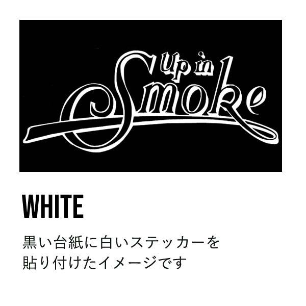 ステッカー UP IN SMOKE cheech&chong ホワイト チーチアンド