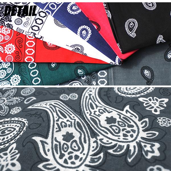 ◆ほぼ新品◆FCRB◆ペイズリー◆バンダナ◆希少カラーブラック◆人気サイズXL ROTHCO ロスコ ラージサイズ バンダナ ペイズリー柄（大判）Rothco