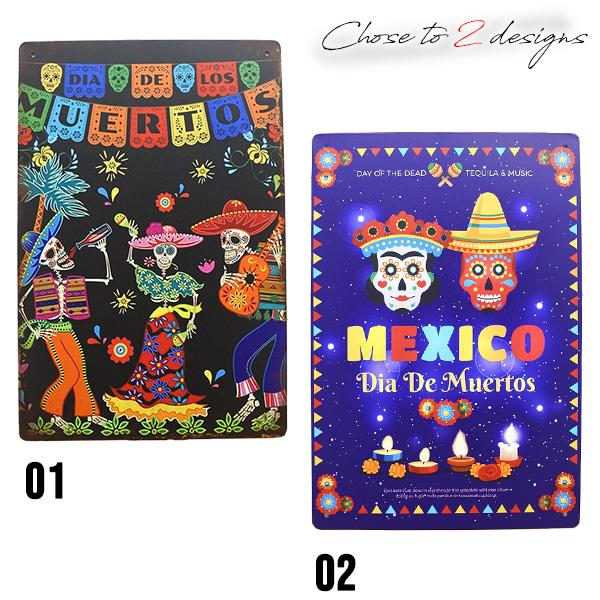 サインプレート カラベラ 全2種類 calavera スカル ガイコツ ドクロ