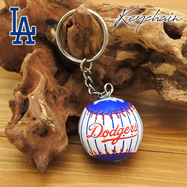 ドジャース ロゴ ボールキーホルダー ロサンゼルス グッズ MLB dodgers