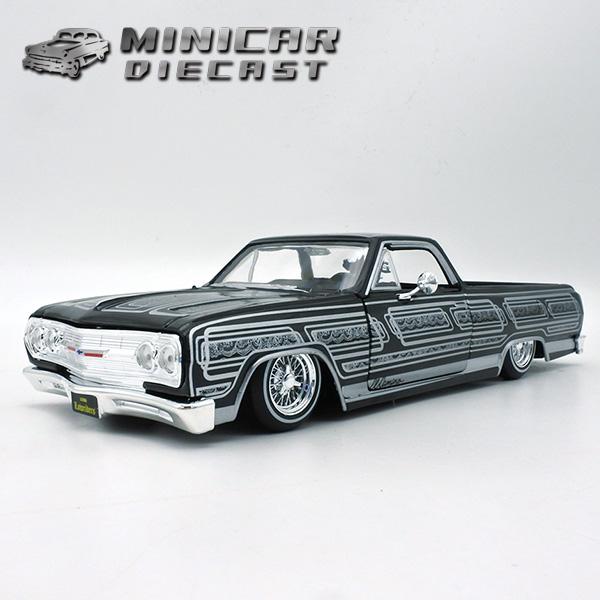 マイスト 1/25 箱入り ミニカー 1965 Chevrolet El Camino ブラック