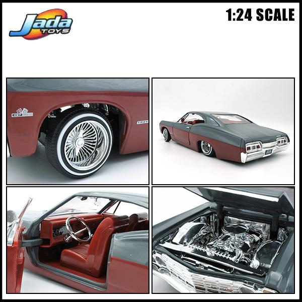 人気SALE，SALE 1/24 箱入り ミニカー 1967 CHEVROLET IMPALA グレー