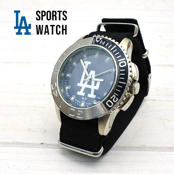 ドジャース　時計　新品未使用 ドジャース 腕時計 アナログ ウォッチ グッズ dodgers LA ナイロン