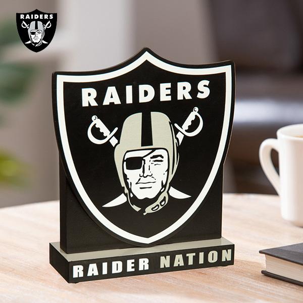 レイダース オブジェ 木製 RAIDER NATION NFL RAIDERS グッズ ロゴ