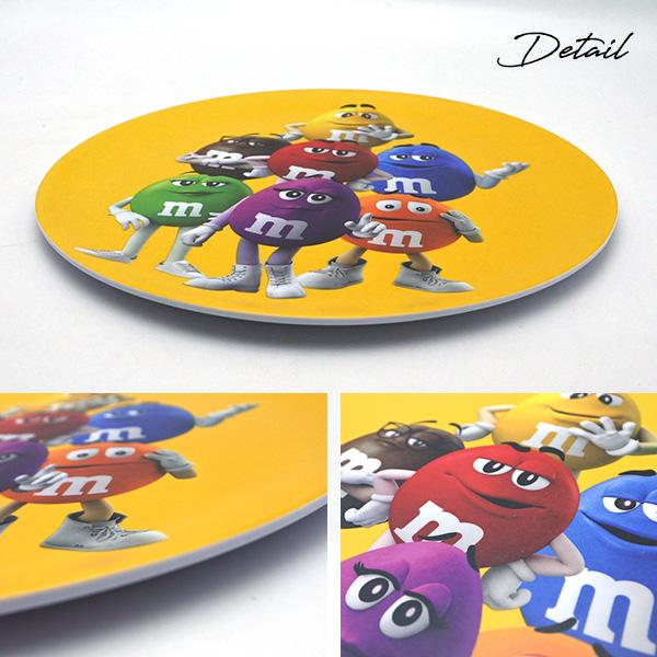 m&m's プラスチックプレート イエロー エムアンドエムズ お皿 ランチ