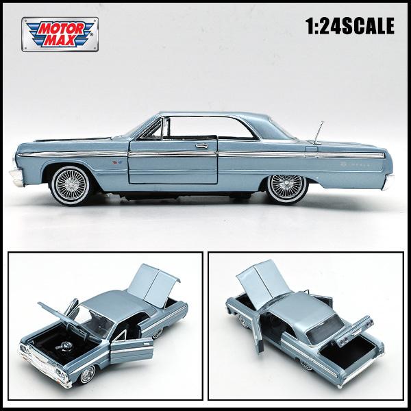モーターマックス 1/24 箱入り ミニカー 1964 CHEVROLET IMPALA ライト