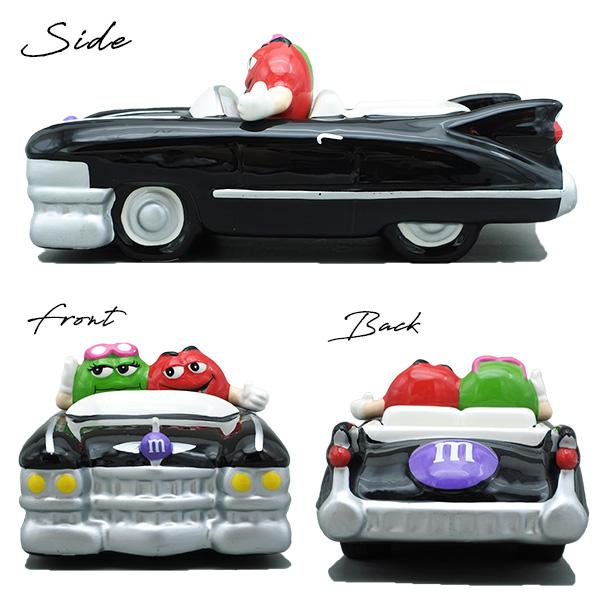 USED品 m&m's お皿 陶器 チョコレート エムアンドエムズ レッド グリーン ブラック キャデラック Cadillac アメ車 2002 インテリア エムアンドエム おしゃれ_1
