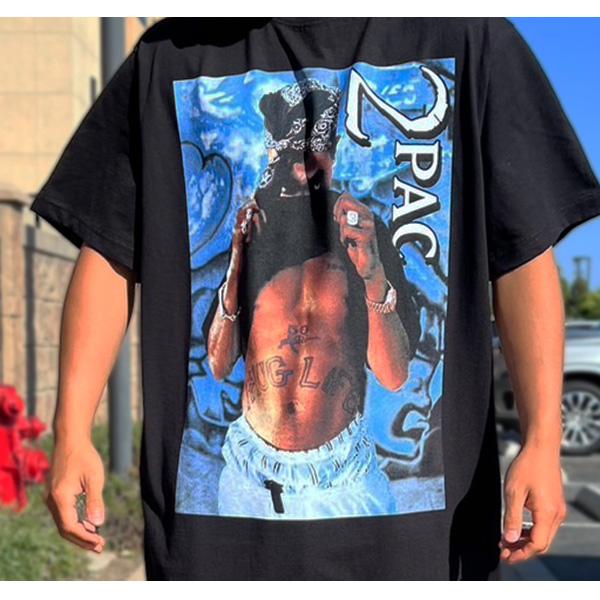 2PAC Tシャツ　ヒップホップ　半袖　ストリート　【M0085M】 2PAC Tシャツ ヒップホップ 半袖 ストリート M【M0085M】 - メルカリ