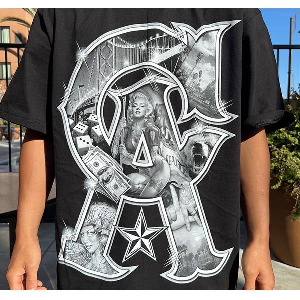 SHAKA（シャカ） Tシャツ 半袖 メンズ ブラック SHAKA WEAR California 