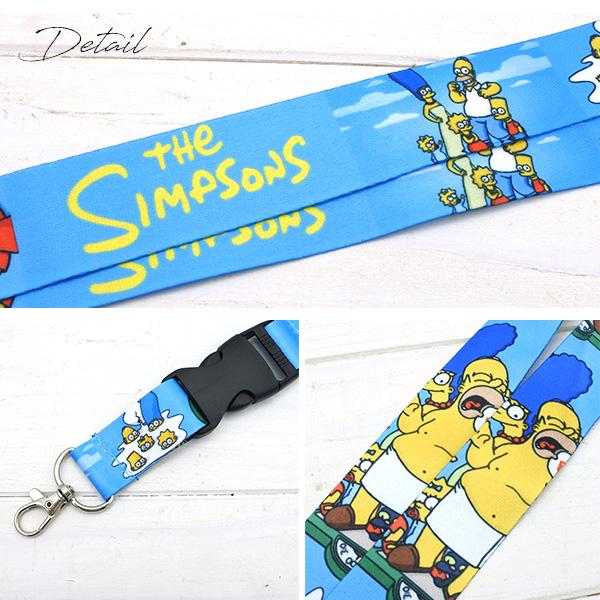 シンプソンズ ネックストラップ ライトブルー SIMPSONS 首掛け