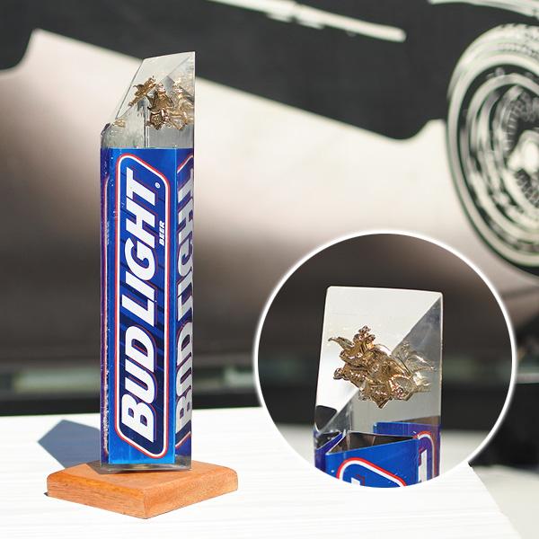 USED品 ビアサーバーノブ BUD LIGHT 約20.2cm シフトノブ バドワイザー