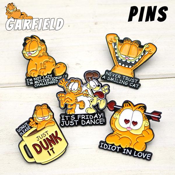 ガーフィールド ピンバッジ 全5種類 ブローチ バッジ ピンズ PINS