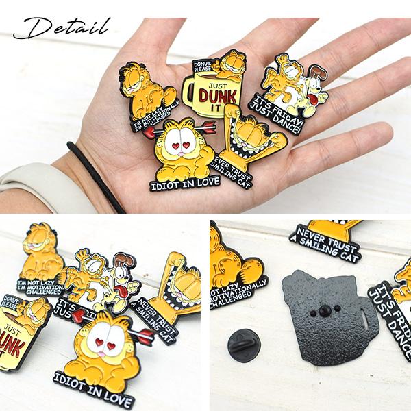 ガーフィールド ピンバッジ 全5種類 ブローチ バッジ ピンズ PINS