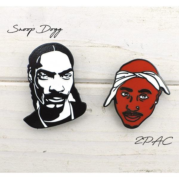 ピンバッジ 全2種類 2pac SnoopDogトゥーパック スヌープドッグ