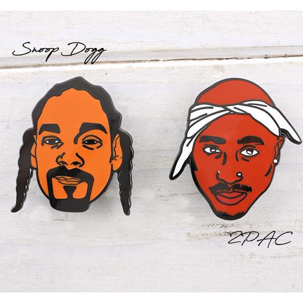 ピンバッジ 全2種類 2pac SnoopDog トゥーパック スヌープドッグ