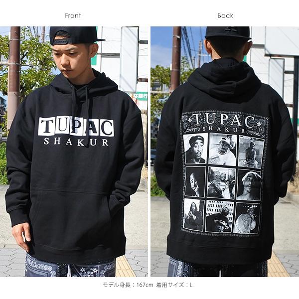 パーカー メンズ 長袖 フーディー HOODIE 2PAC ブラック トゥパック 2