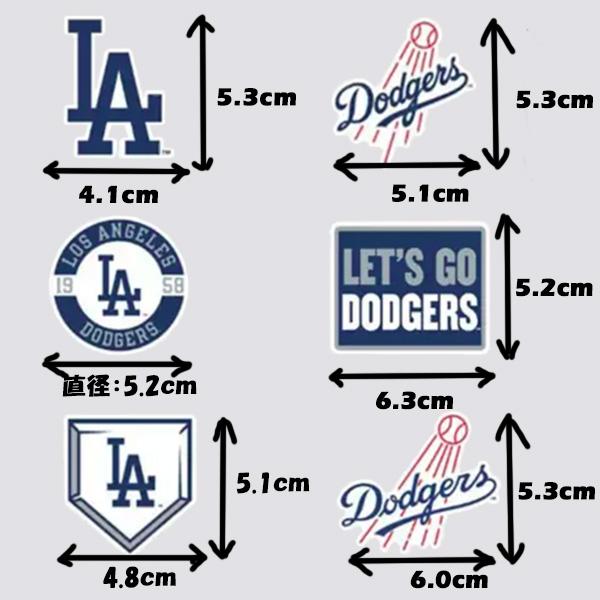 ドジャース ステッカー デカール ロサンゼルス グッズ MLB dodgers LA