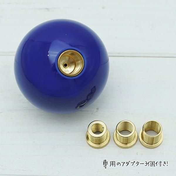 シフトノブ ビリヤード ボール No.2 ブルー 専用アダプター付き オート 