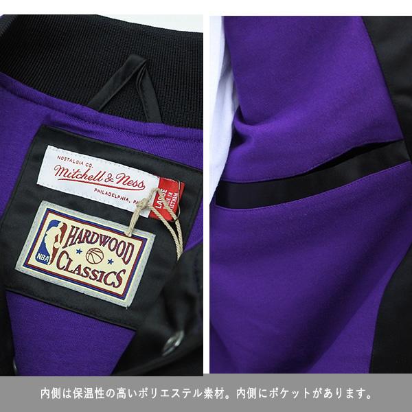 レイカーズ スタジャン メンズ Mitchell & Ness 刺繍 ブラック レイカーズ スタジャン メンズ Mitchell & Ness 刺繍 ブラック