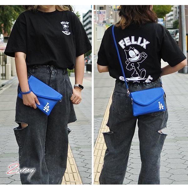 ドジャース クラッチバッグ 2way MLB dodgers LA ロサンゼルス グッズ