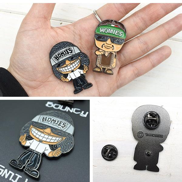 ホーミーズ ピンバッジ セット 4個 Homies ピンズ ブローチ バッジ