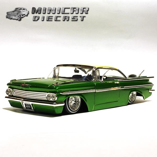 Jada 1/24 箱入り ミニカー 1959 CHEVROLET IMPALA グリーン